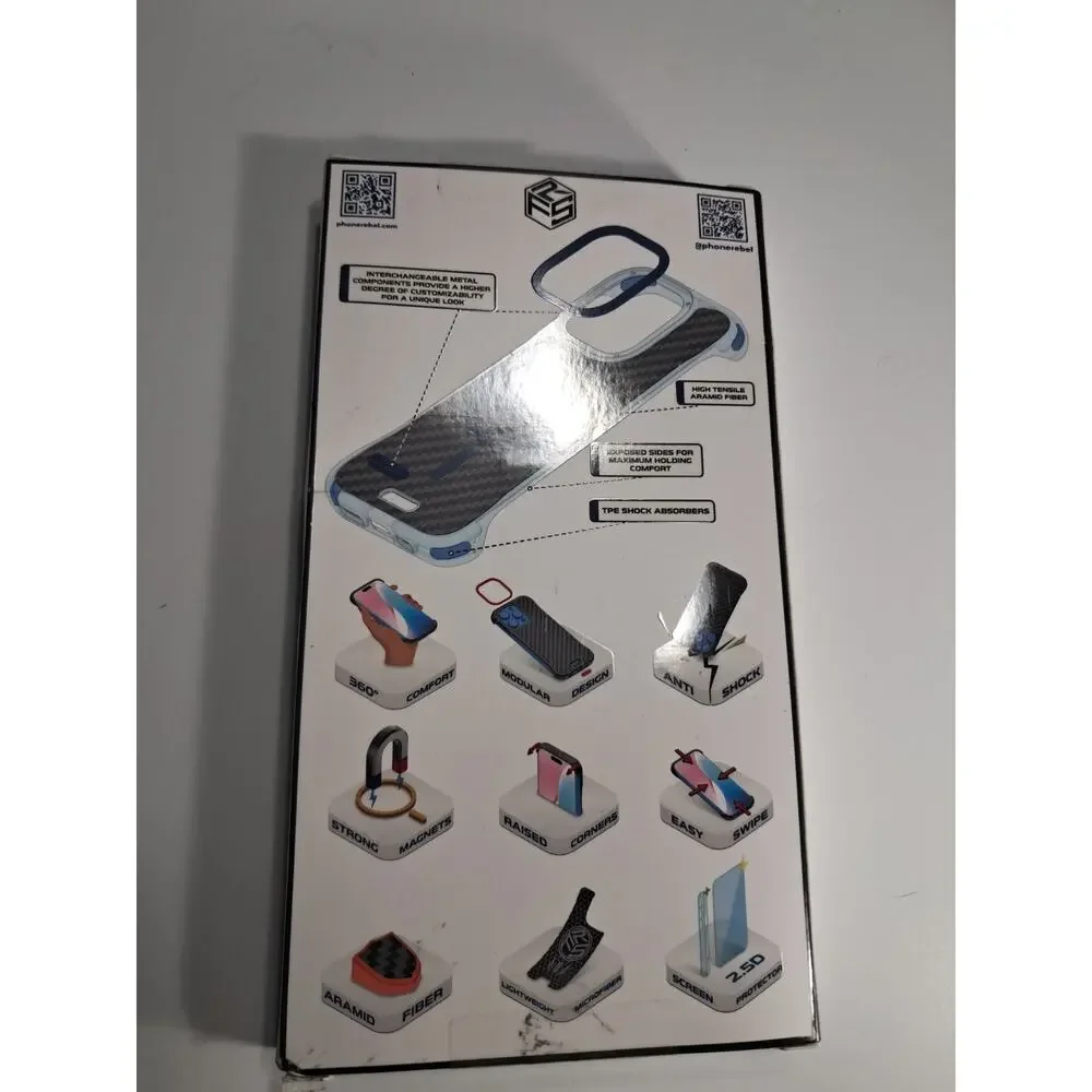 Phone Rebel FLEX Series Aramid Fiber Bumper Case For iPhone 16 Pro Max / 16 Pro
